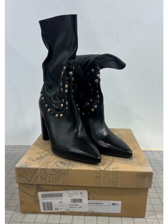 Free People Shoes - Free People Studded Dakota Heel Boot (Black) Women's Sz. 8.5 NEW
